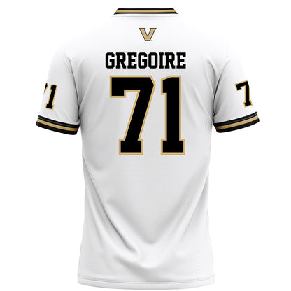 Vanderbilt - NCAA Football : Ted Gregoire - White Football Jersey-1