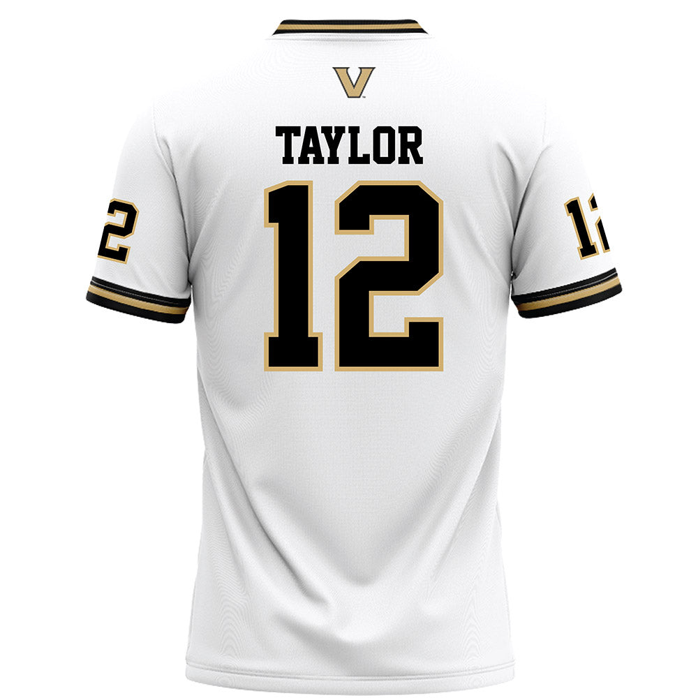 Vanderbilt - NCAA Football : Walter Taylor - White Football Jersey-1