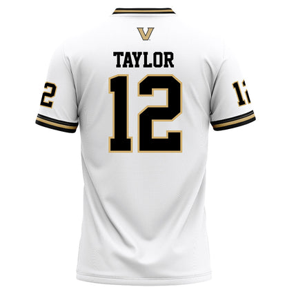 Vanderbilt - NCAA Football : Walter Taylor - White Football Jersey-1