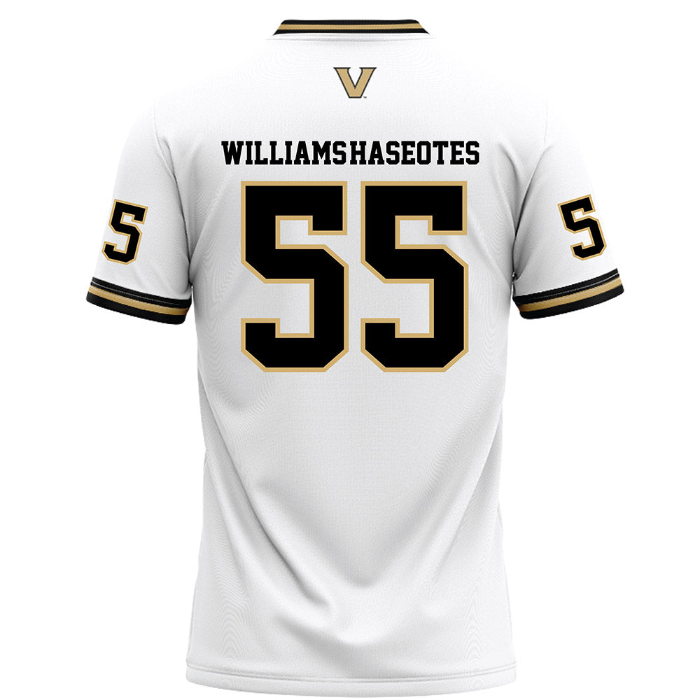 Vanderbilt - NCAA Football : George Williams-Haseotes - White Football Jersey-1