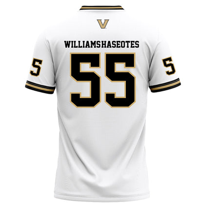 Vanderbilt - NCAA Football : George Williams-Haseotes - White Football Jersey-1
