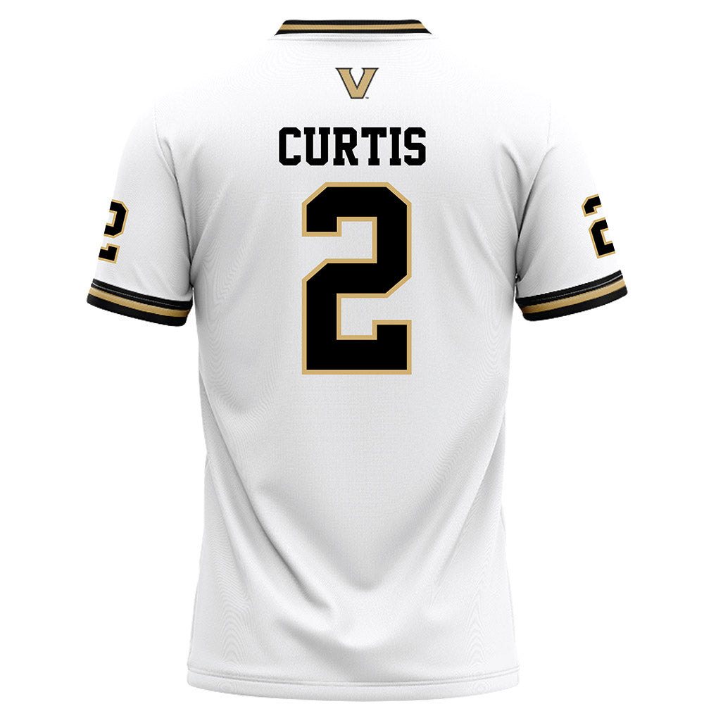 Vanderbilt - NCAA Football : Jared Curtis - White Football Jersey-1