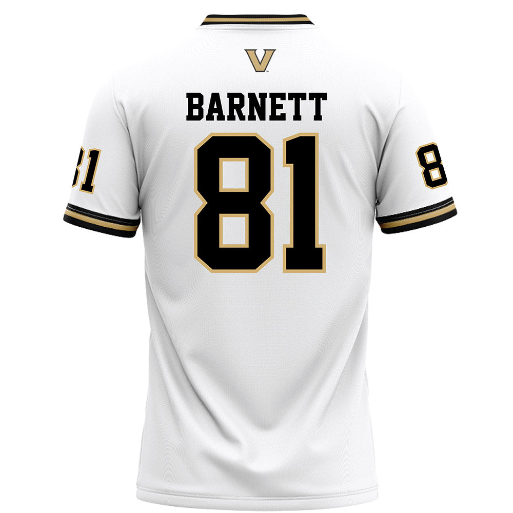 Vanderbilt - NCAA Football : Kayleb barnett - White Football Jersey-1