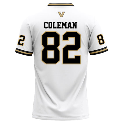 Vanderbilt - NCAA Football : Brycen Coleman - White Football Jersey