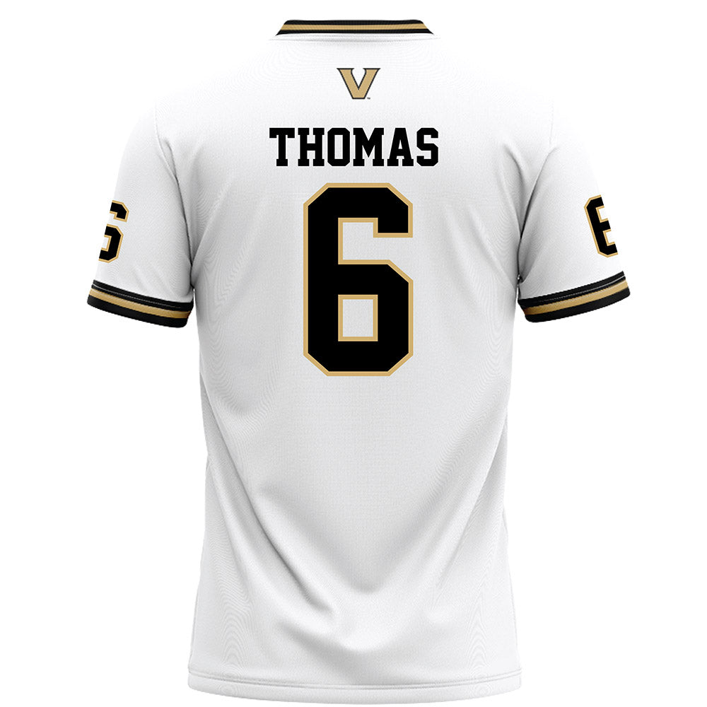 Vanderbilt - NCAA Football : Jacory Thomas - White Football Jersey-1