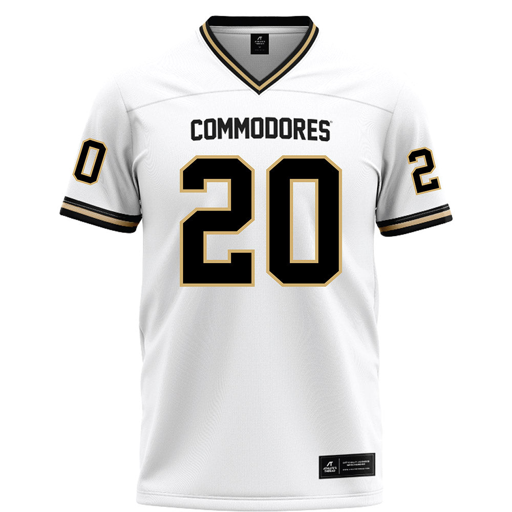 Vanderbilt - NCAA Football : Jamison Curtis - White Football Jersey-0
