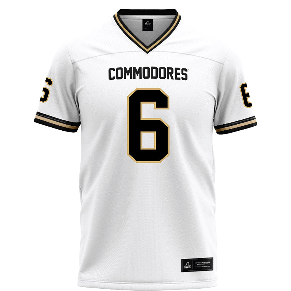 Vanderbilt - NCAA Football : Jacory Thomas - White Football Jersey-0