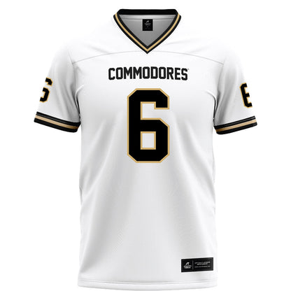 Vanderbilt - NCAA Football : Jacory Thomas - White Football Jersey-0