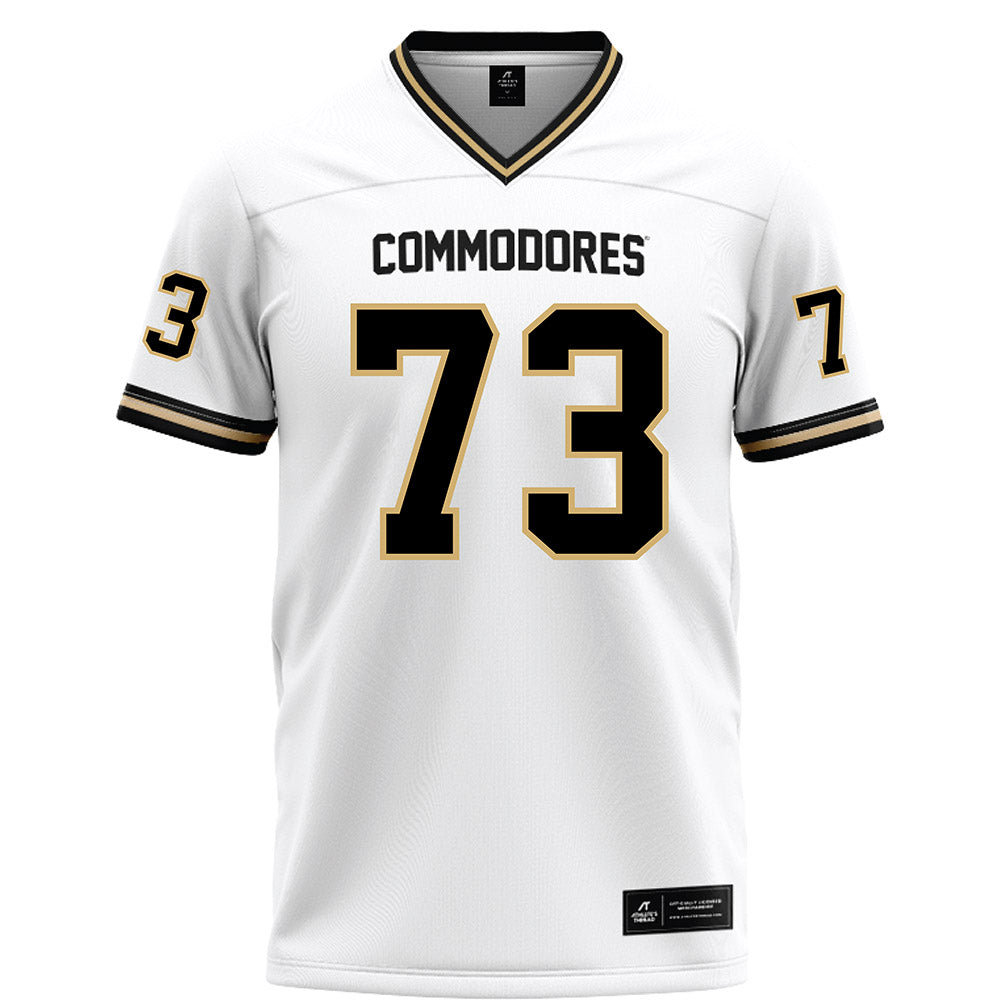Vanderbilt - NCAA Football : Puleleiite Primus - White Football Jersey-0