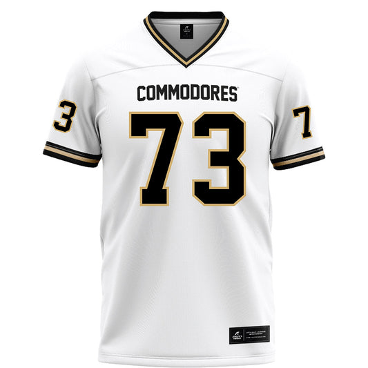 Vanderbilt - NCAA Football : Puleleiite Primus - White Football Jersey-0