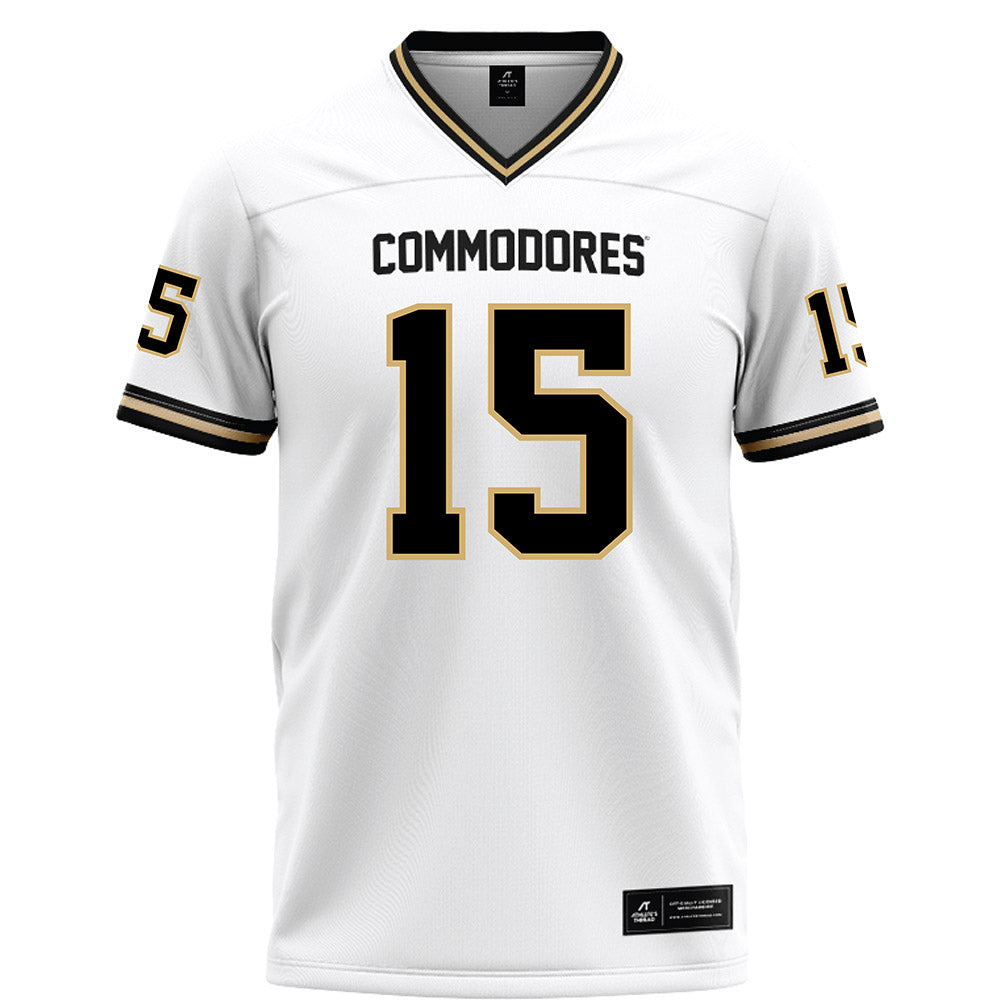 Vanderbilt - NCAA Football : Joseph Mcvay - White Football Jersey-0