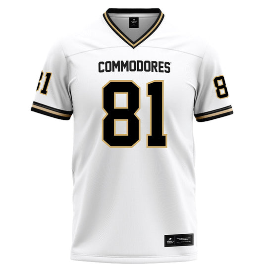 Vanderbilt - NCAA Football : Kayleb barnett - White Football Jersey-0