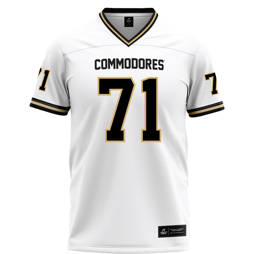 Vanderbilt - NCAA Football : Ted Gregoire - White Football Jersey-0