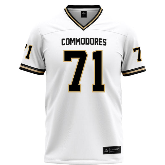 Vanderbilt - NCAA Football : Ted Gregoire - White Football Jersey-0