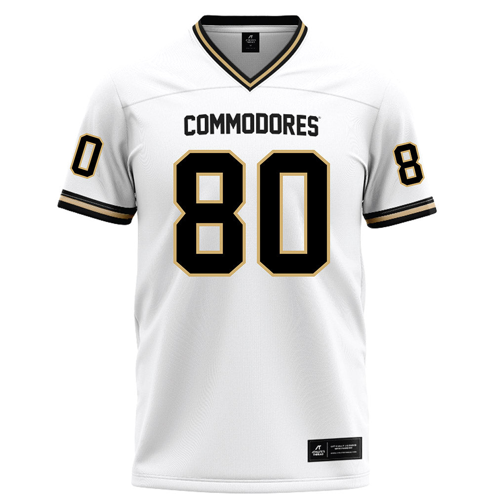 Vanderbilt - NCAA Football : Claiborne Richards - White Football Jersey-0