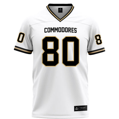 Vanderbilt - NCAA Football : Claiborne Richards - White Football Jersey-0