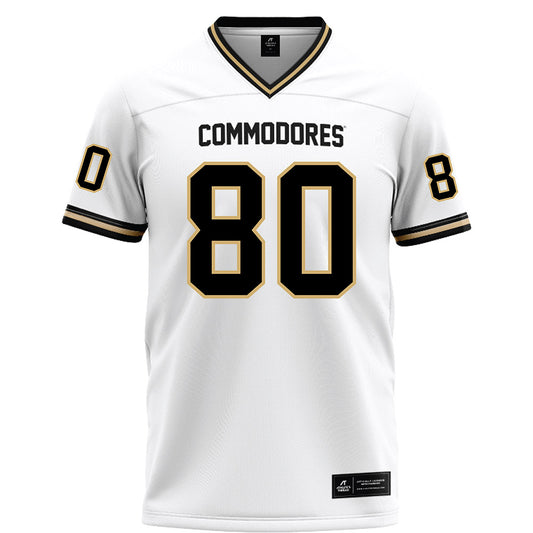 Vanderbilt - NCAA Football : Claiborne Richards - White Football Jersey-0