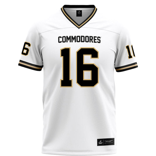 Vanderbilt - NCAA Football : Jaylin Davies - White Football Jersey-0