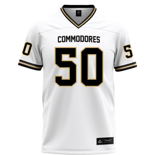 Vanderbilt - NCAA Football : Kene Obi - White Football Jersey-0