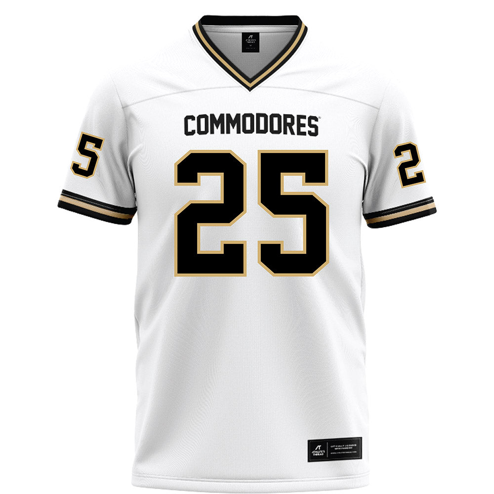 Vanderbilt - NCAA Football : Mason Lewis - White Football Jersey-0