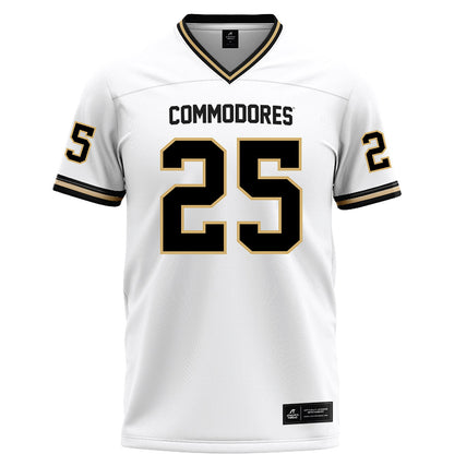 Vanderbilt - NCAA Football : Mason Lewis - White Football Jersey-0