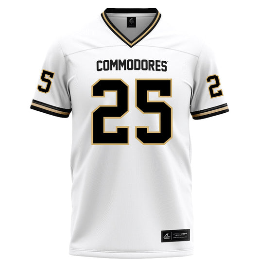 Vanderbilt - NCAA Football : Mason Lewis - White Football Jersey-0