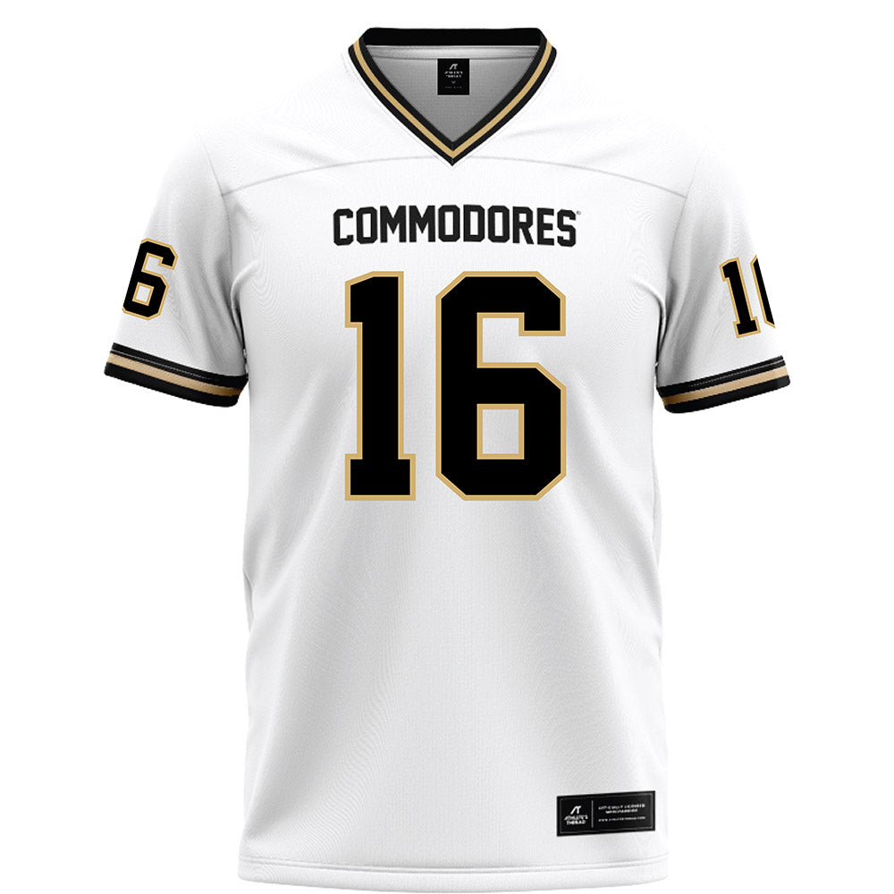Vanderbilt - NCAA Football : Jaylin Davies - White Football Jersey-0