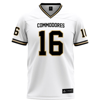 Vanderbilt - NCAA Football : Jaylin Davies - White Football Jersey-0