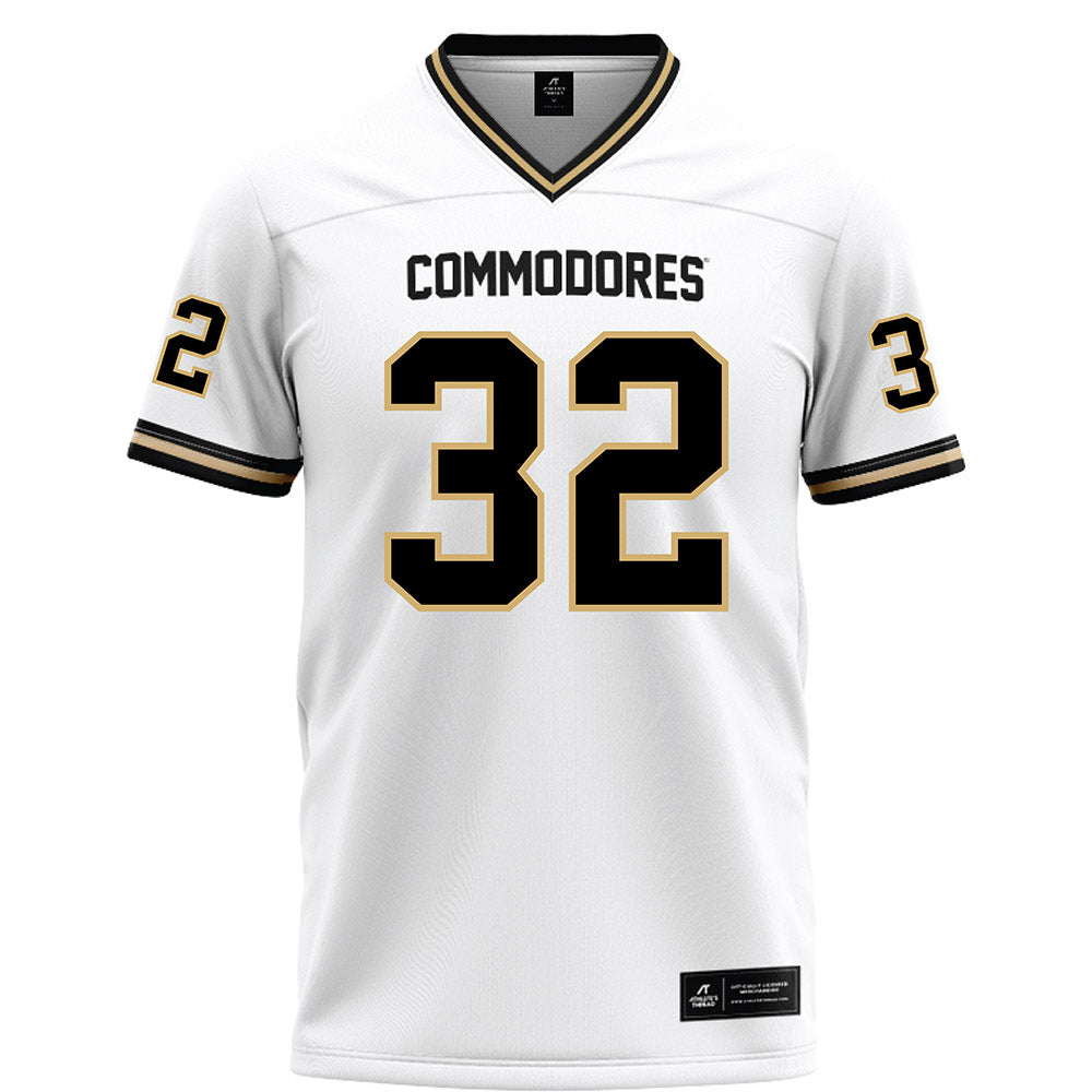 Vanderbilt - NCAA Football : Mason Carter - White Football Jersey-0