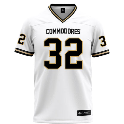 Vanderbilt - NCAA Football : Mason Carter - White Football Jersey-0