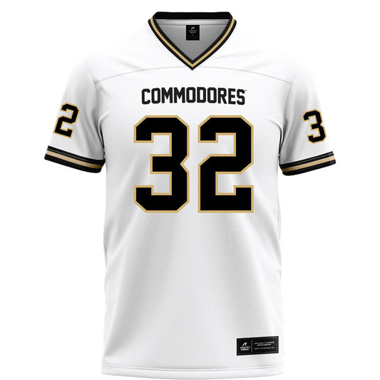 Vanderbilt - NCAA Football : Mason Carter - White Football Jersey-0