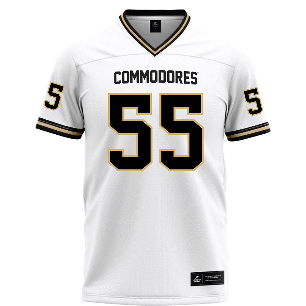 Vanderbilt - NCAA Football : George Williams-Haseotes - White Football Jersey-0