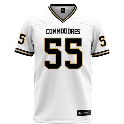 Vanderbilt - NCAA Football : George Williams-Haseotes - White Football Jersey-0