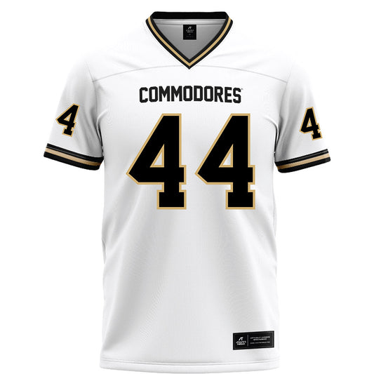 Vanderbilt - NCAA Football : Daniel Vollmer - White Football Jersey-0