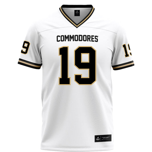 Vanderbilt - NCAA Football : Maurice Veney - White Football Jersey-0