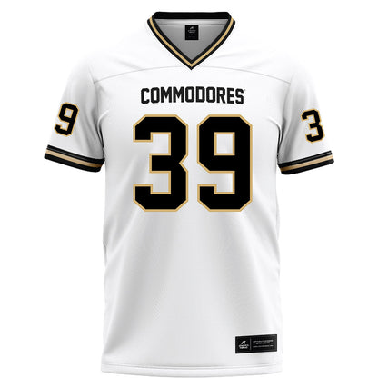 Vanderbilt - NCAA Football : Joseph Daniel - White Football Jersey-0