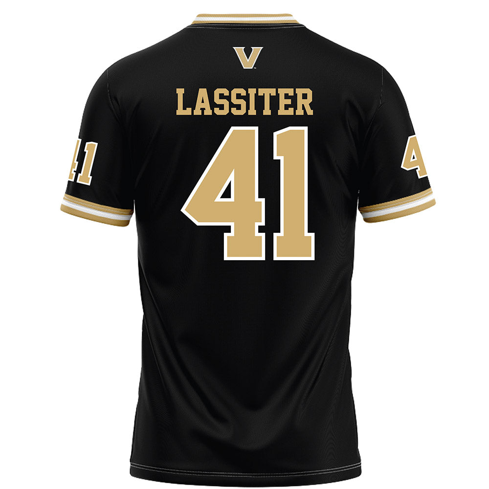 Vanderbilt - NCAA Football : Jamezell Lassiter - Black Football Jersey