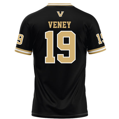 Vanderbilt - NCAA Football : Maurice Veney - Black Football Jersey-1
