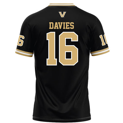 Vanderbilt - NCAA Football : Jaylin Davies - Black Football Jersey-1