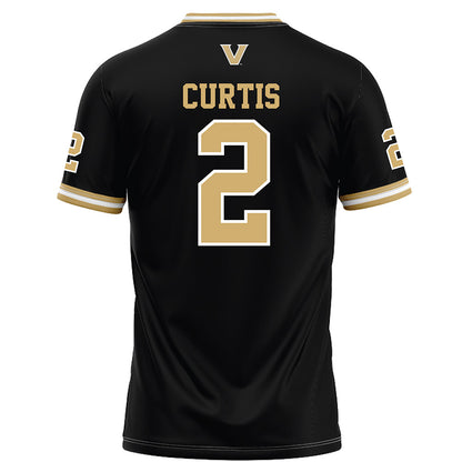 Vanderbilt - NCAA Football : Jared Curtis - Black Football Jersey-1