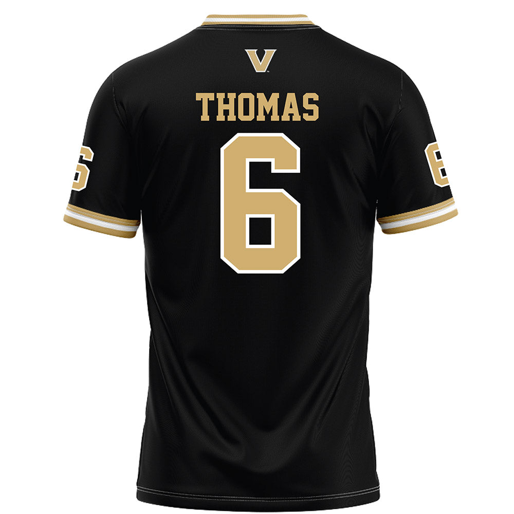 Vanderbilt - NCAA Football : Jacory Thomas - Black Football Jersey-1