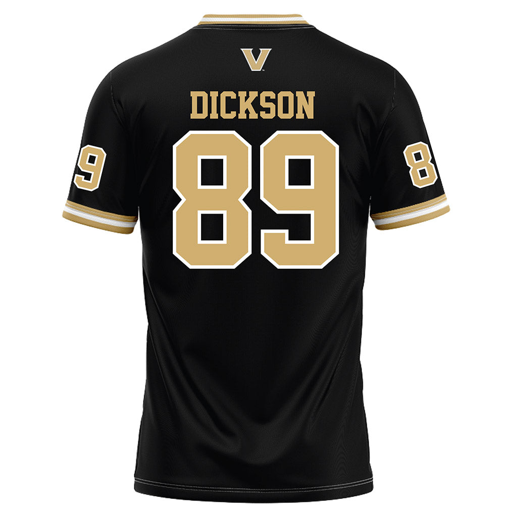 Vanderbilt - NCAA Football : Cameran Dickson - Black Football Jersey-1