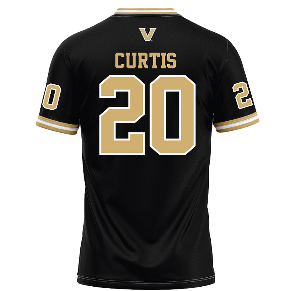 Vanderbilt - NCAA Football : Jamison Curtis - Black Football Jersey-1