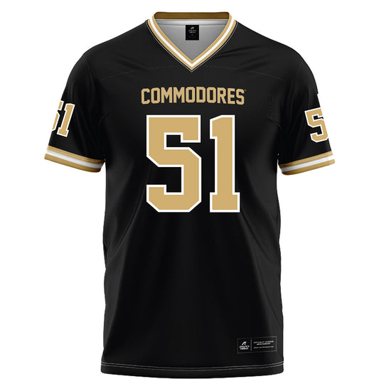 Vanderbilt - NCAA Football : Cameron Stepp - Black Football Jersey-0