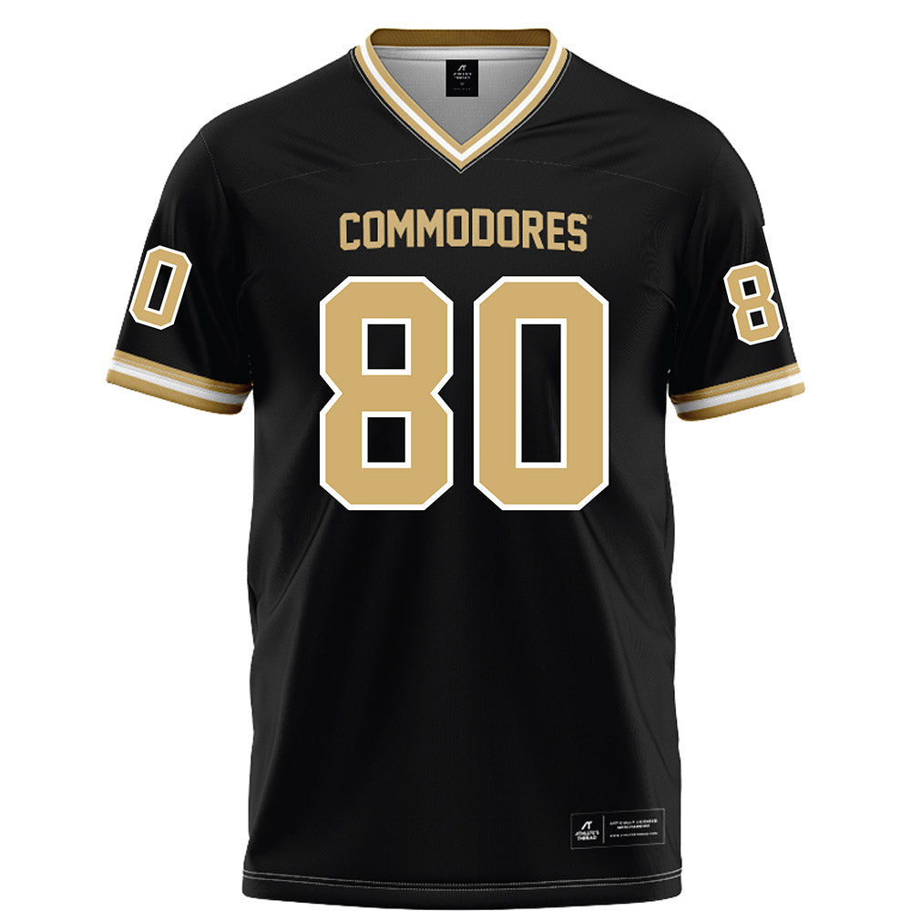 Vanderbilt - NCAA Football : Claiborne Richards - Black Football Jersey-0