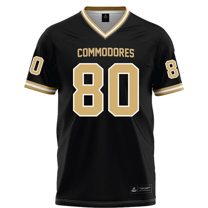 Vanderbilt - NCAA Football : Claiborne Richards - Black Football Jersey-0