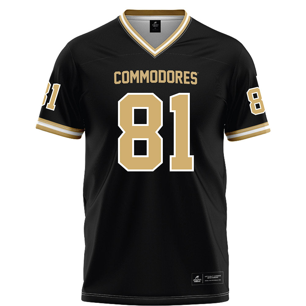 Vanderbilt - NCAA Football : Kahden Smith - Black Football Jersey-0
