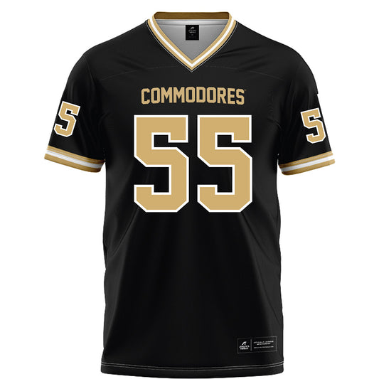 Vanderbilt - NCAA Football : George Williams-Haseotes - Black Football Jersey-0