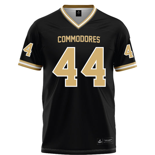 Vanderbilt - NCAA Football : Daniel Vollmer - Black Football Jersey-0