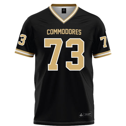 Vanderbilt - NCAA Football : Puleleiite Primus - Black Football Jersey-0